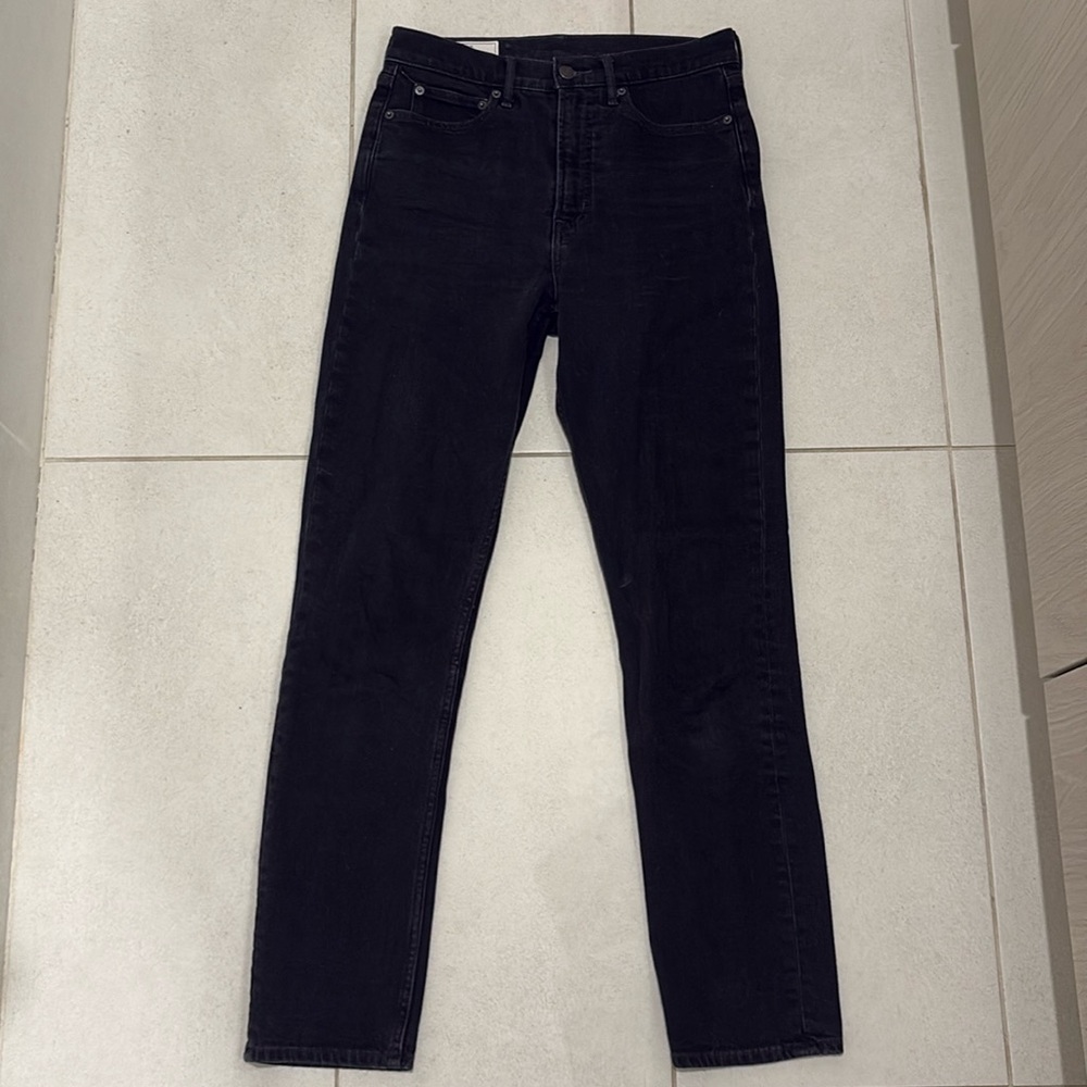 GAP Size 28 Tall Black Cigarette High Rise Jeans